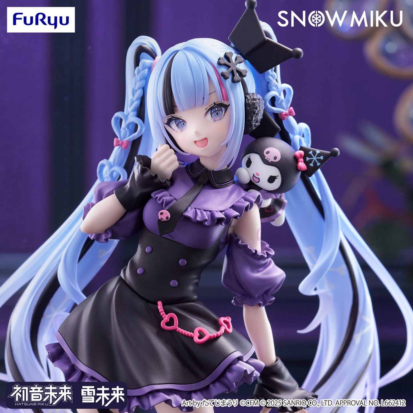 FuRyu Snow Miku x Kuromi Trio-Try-iT Figure