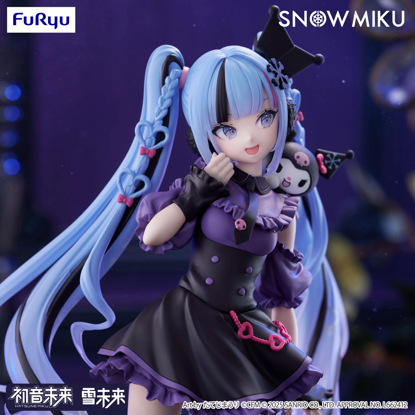 FuRyu Snow Miku x Kuromi Trio-Try-iT Figure