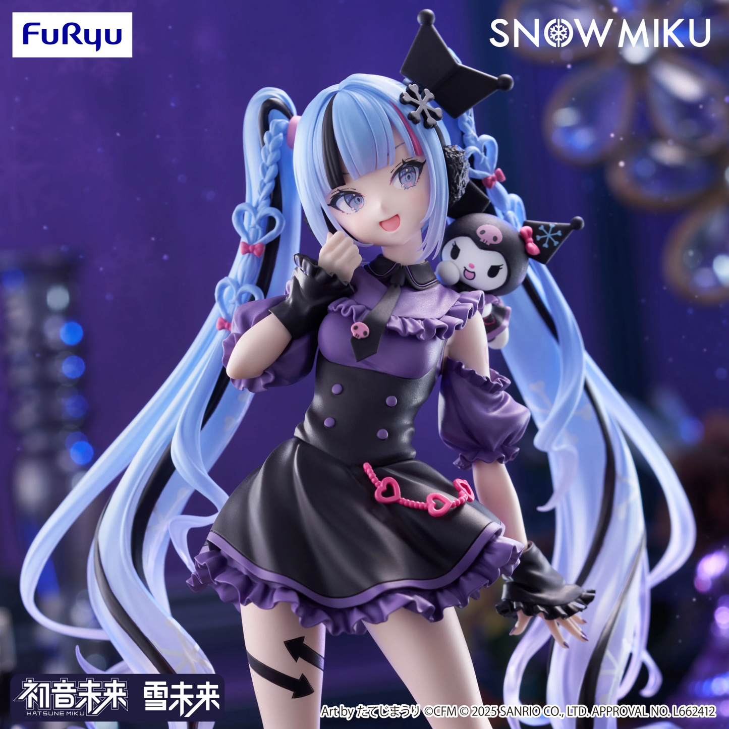 FuRyu Snow Miku x Kuromi Trio-Try-iT Figure