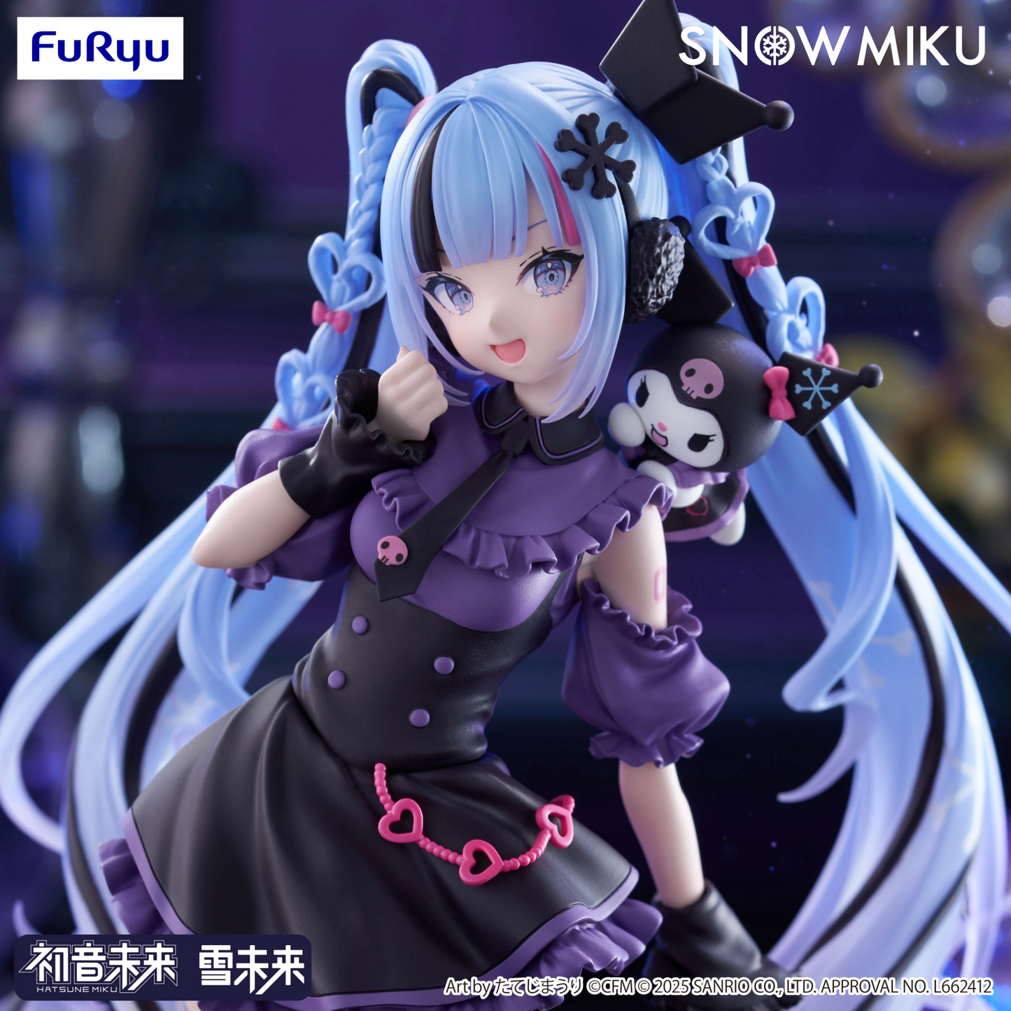 FuRyu Snow Miku x Kuromi Trio-Try-iT Figure