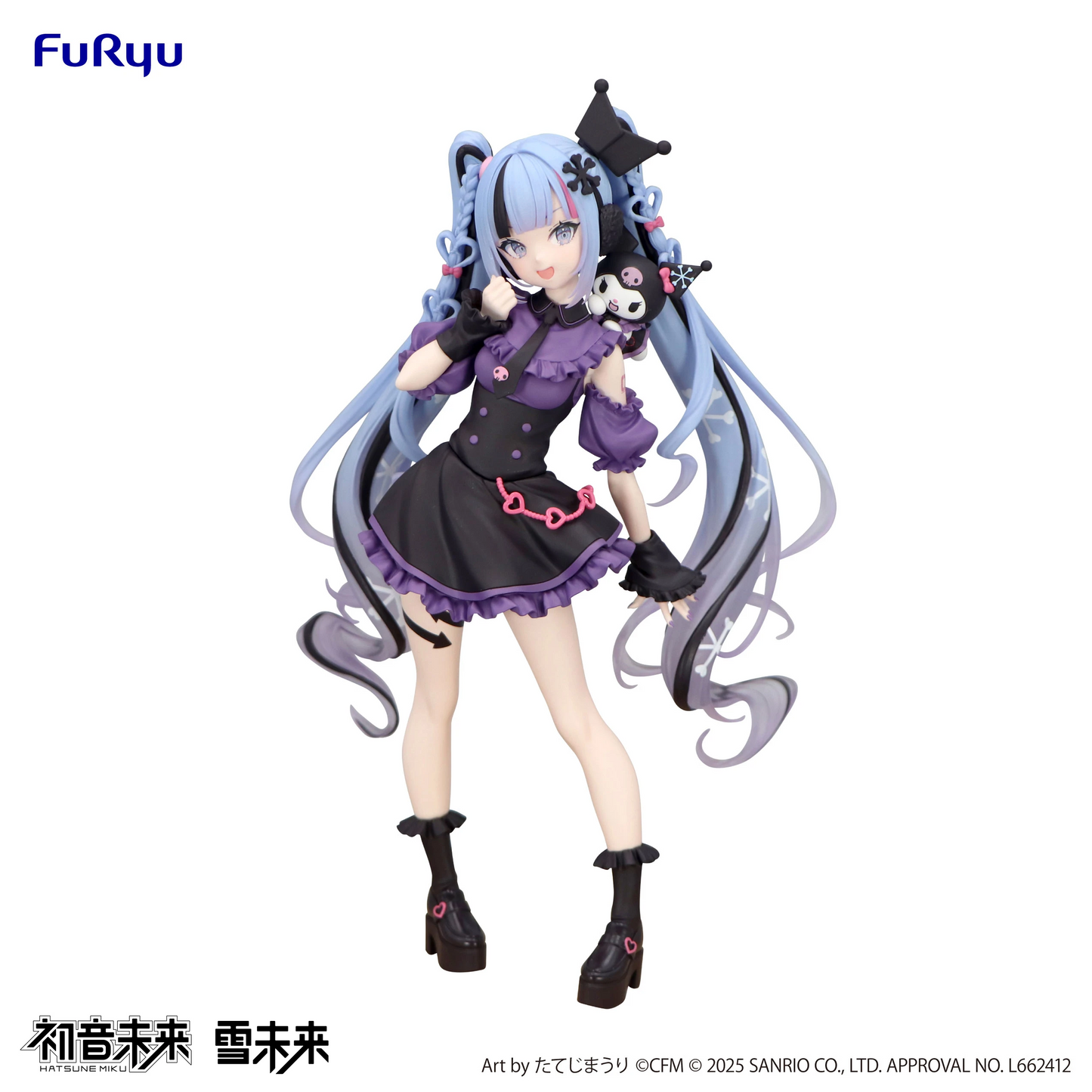 FuRyu Snow Miku x Kuromi Trio-Try-iT Figure