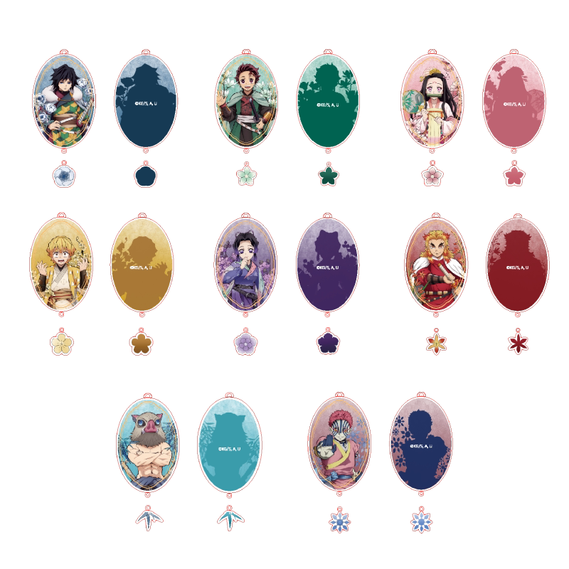 Demon Slayer Chinese Style Acrylic Charm Blind Box