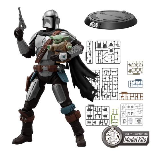 STAR WARS: THE MANDALORIAN & GROGU™ CHAMPION CLASS 05 DIN DJARIN™ & GROGU™ MODEL KITS | BLOKEES