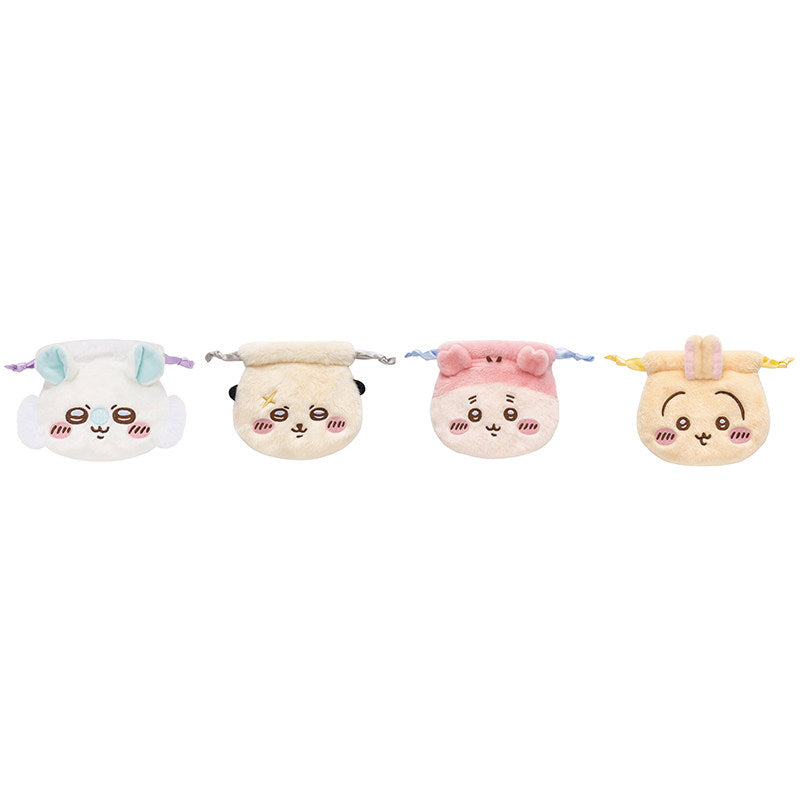 Chiikawa Okao Kinchaku 2 Face Drawstring Pouch Blind Box