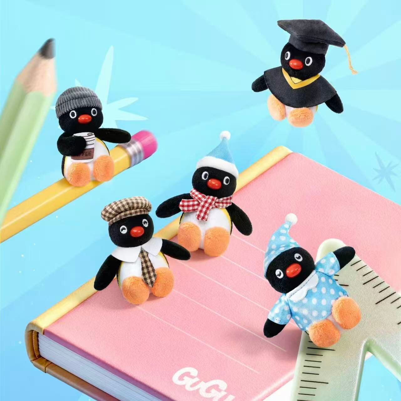 Pingu GuGu Adventure Series Plush Pendant Blind Bag