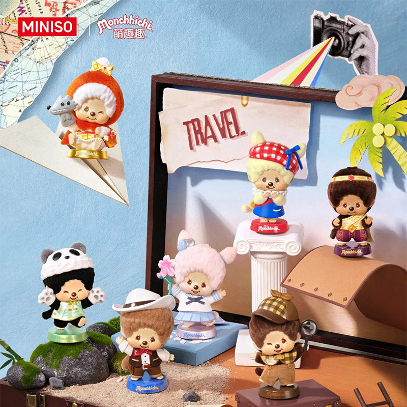 Monchhichi Mon Mon Farm Classic Coffee Face-Changing Pendant Blind Box