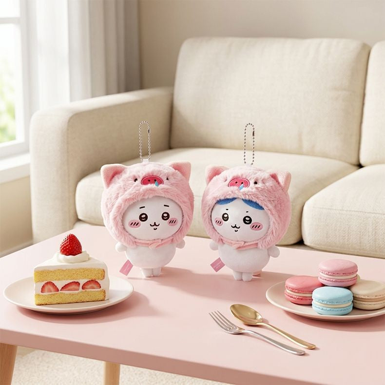 MINISO Chiikawa Pig Costume Plush Pendant