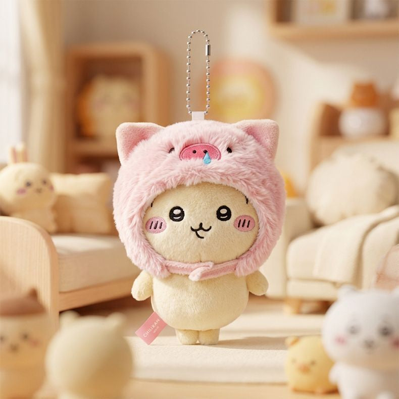MINISO Chiikawa Pig Costume Plush Pendant