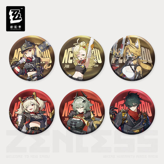 Zenless Zone Zero Sons of Calydon Portrait Series Tinplate Badge
