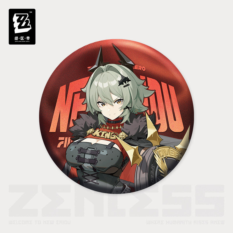 Zenless Zone Zero Sons of Calydon Portrait Series Tinplate Badge