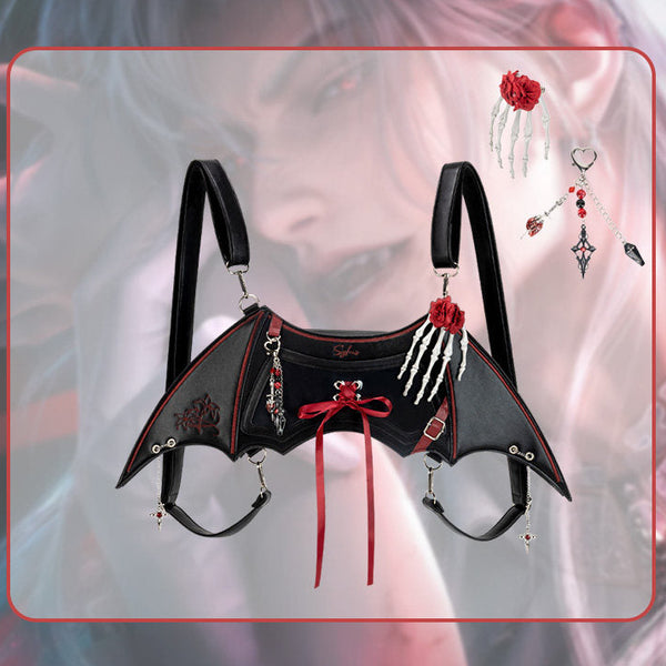 Love and Deepspace Sylus Heart Wing Gothic Ita Bag