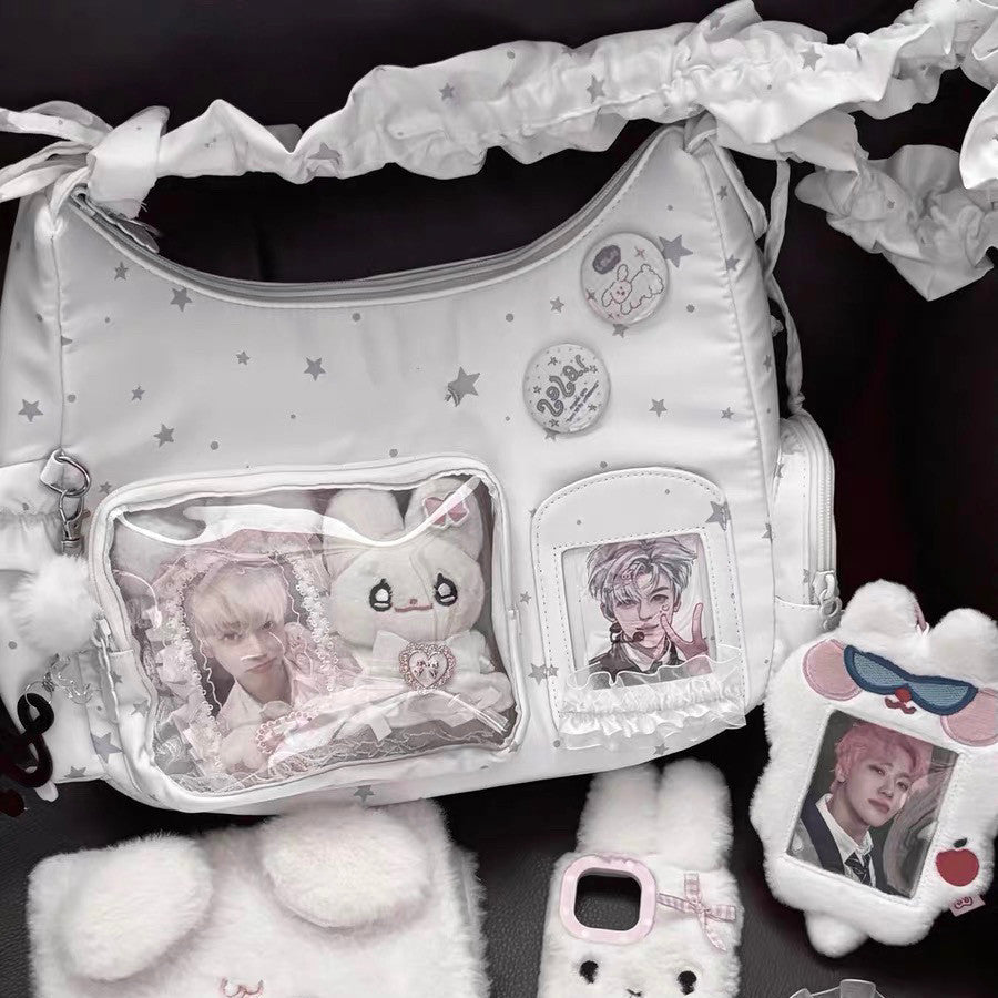 Starry Moon Clear Window Ita Shoulder Bag