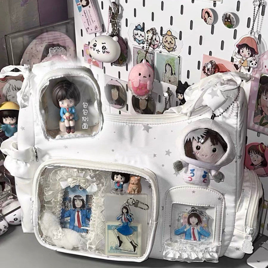 Starry Moon Clear Window Ita Shoulder Bag