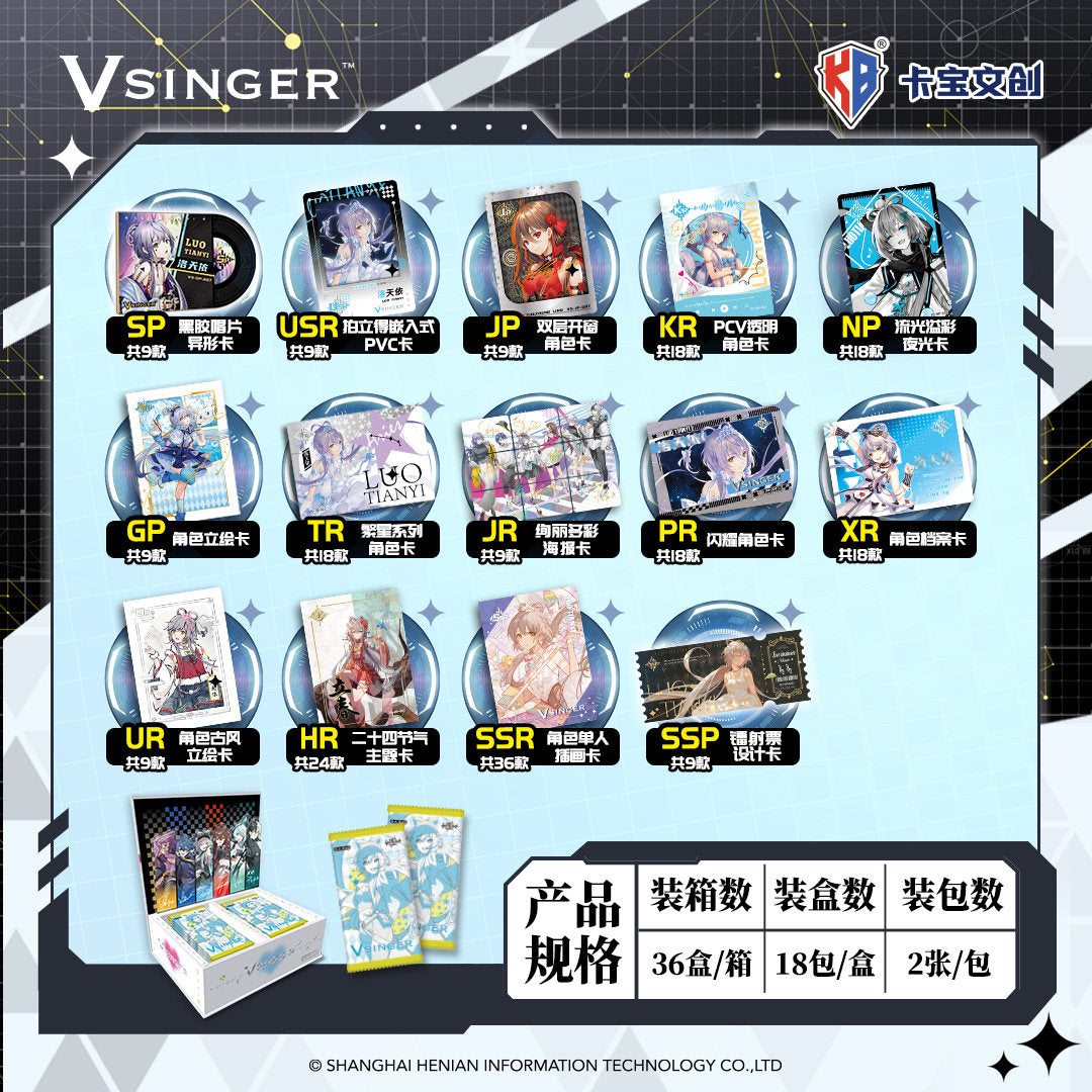 VSINGER Luo Tianyi Limited Trading Card Blind Pack Vol. 1