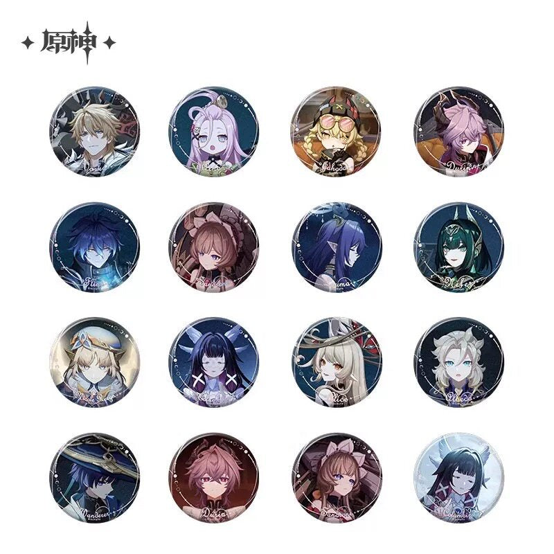 Genshin Impact Moonlit Ballad of the Night Series Badge Blind Box