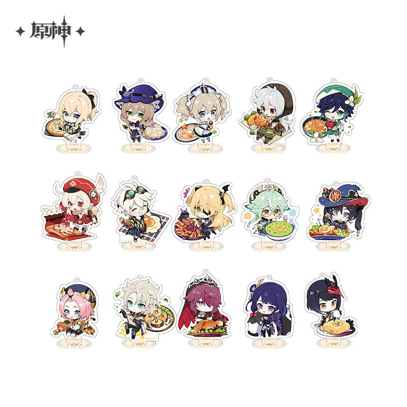 Genshin Impact Tasty Party Series Character Acrylic Mini Standee