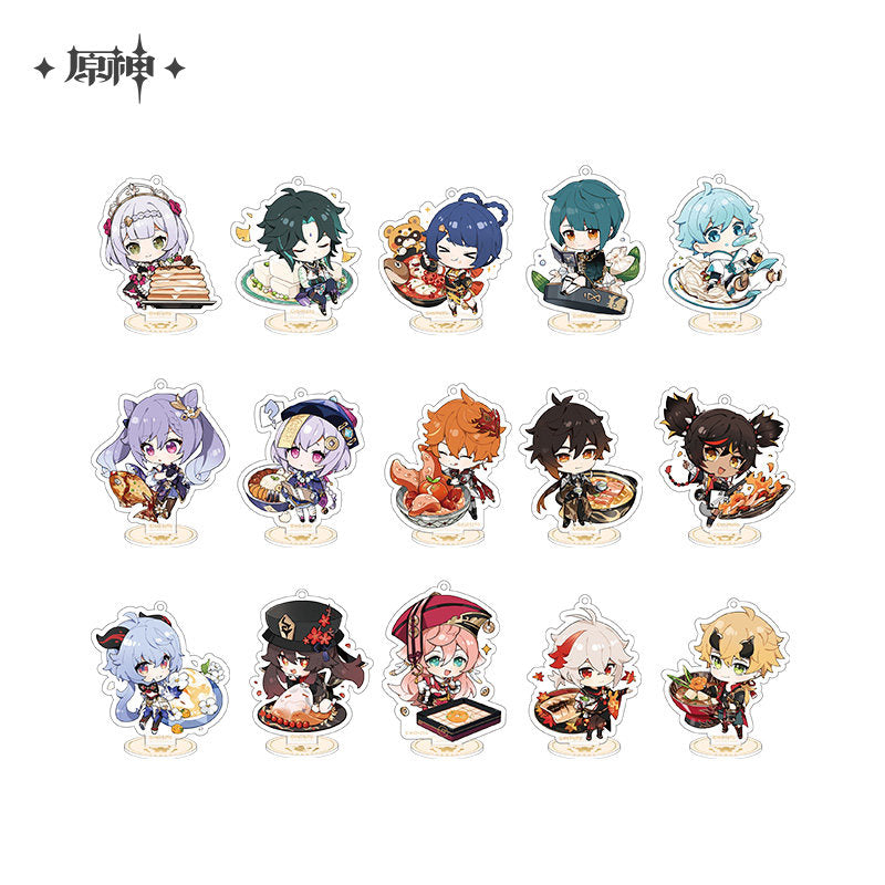 Genshin Impact Tasty Party Series Character Acrylic Mini Standee