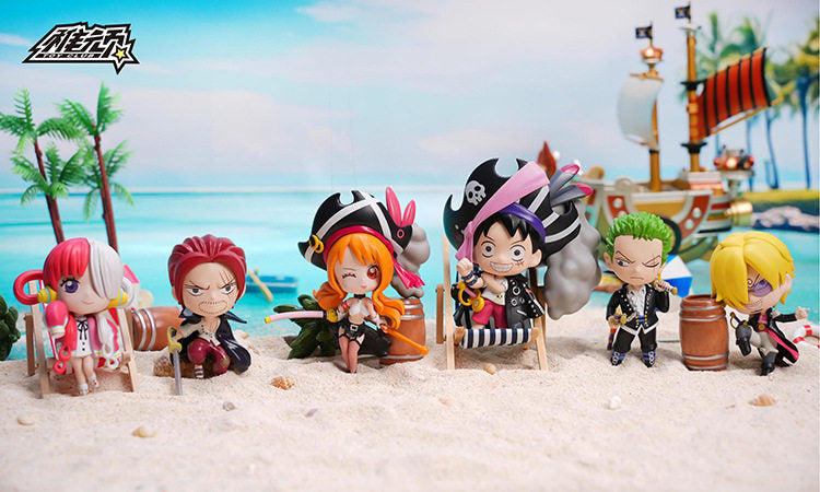 One Piece Film Red PVC Character Keychain Blind Box – 6 Designs