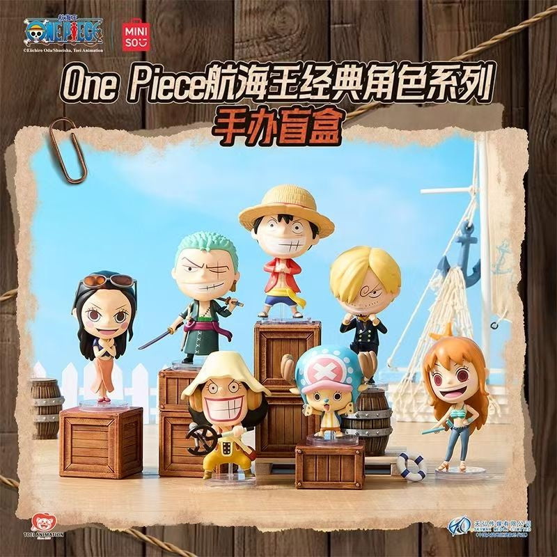 MINISO One Piece Classic Character Series Figure Blind Box – 6 Designs + Secret