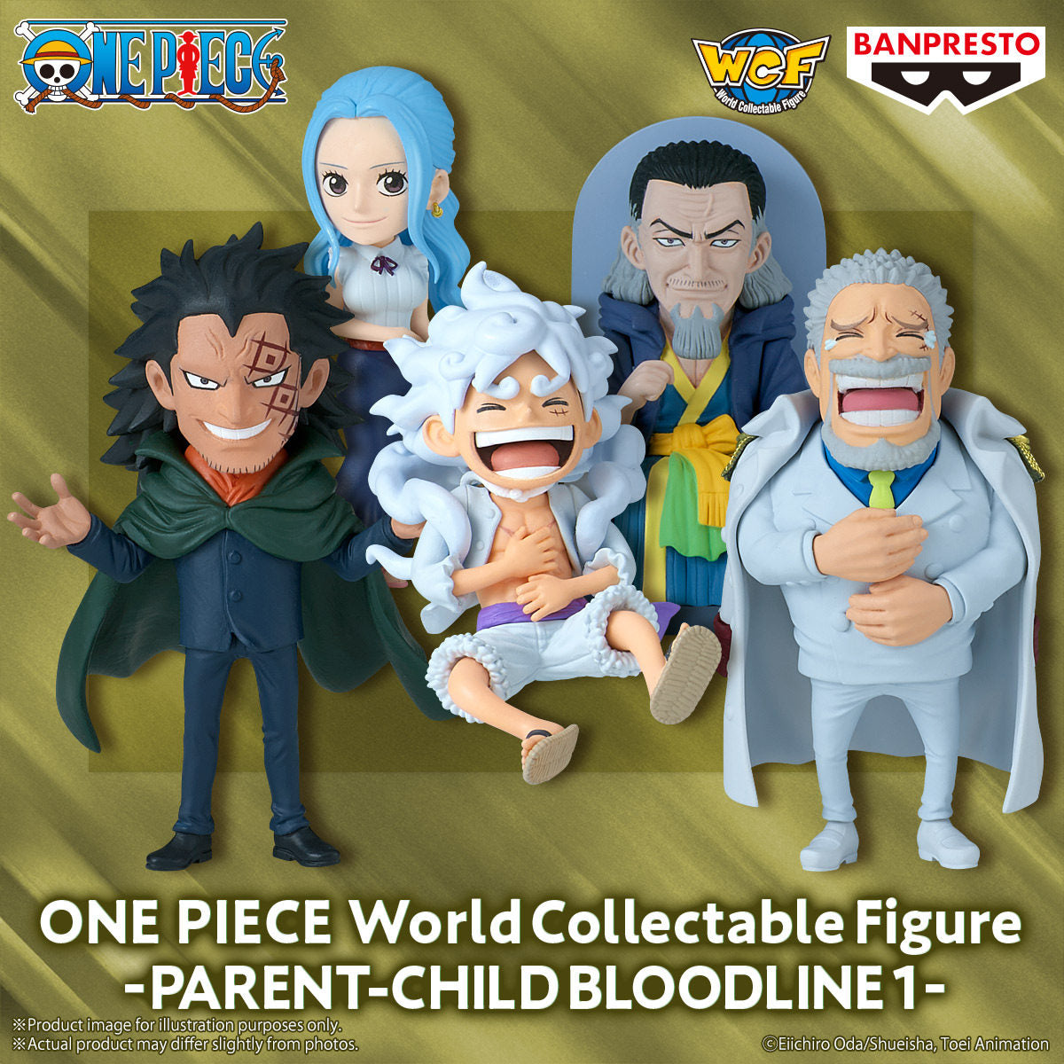 Banpresto One Piece WCF Parent-Child Bloodline 1 Complete Set of 5 Figures