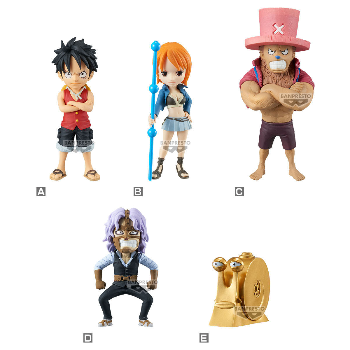 Banpresto One Piece WCF Enies Lobby 1 Complete Set of 5 Figures