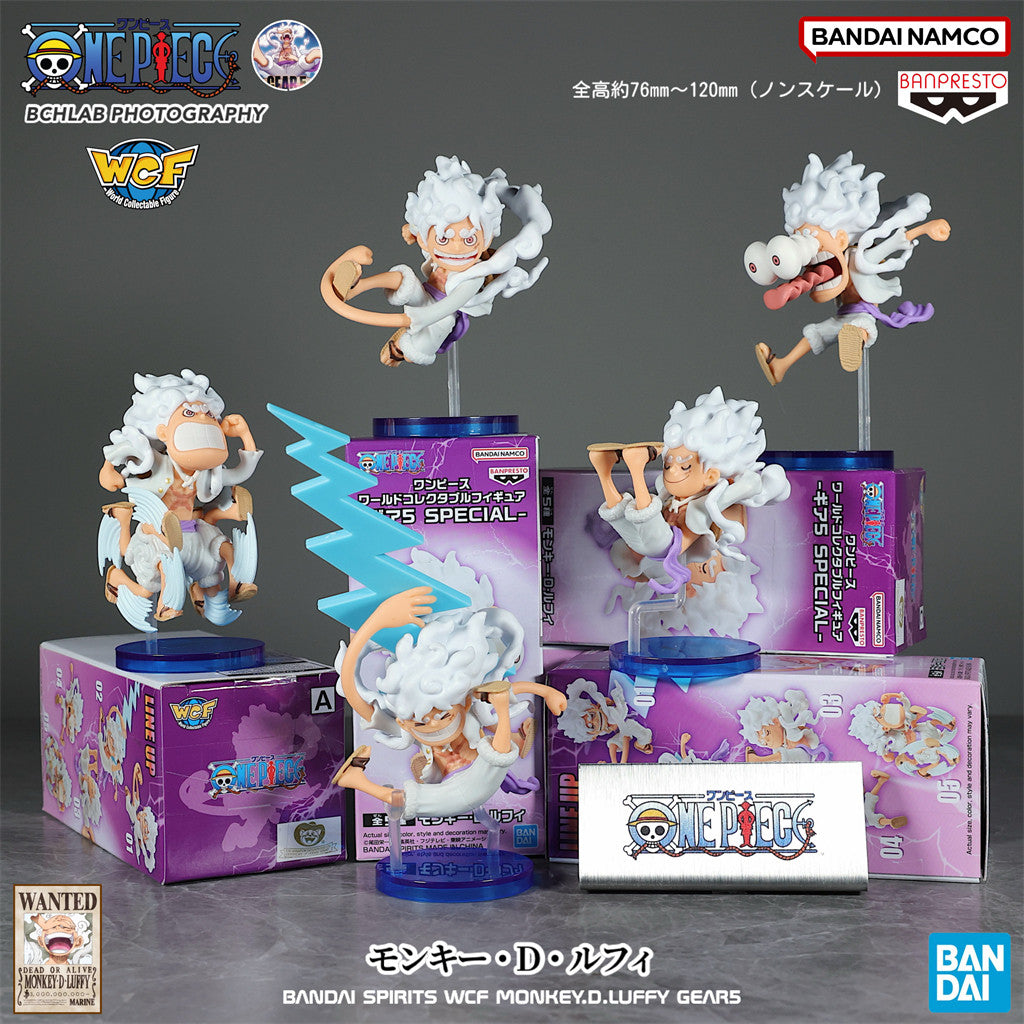 Banpresto One Piece WCF Monkey D. Luffy Gear 5 Special Complete Set of 5 Figures