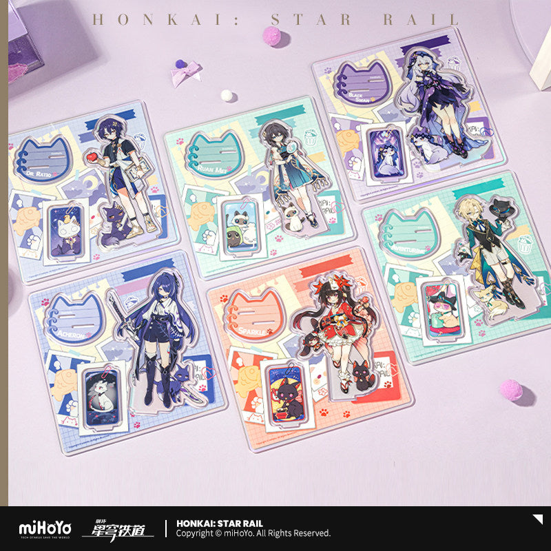 Honkai: Star Rail Chibi Cat Series Acrylic Stand