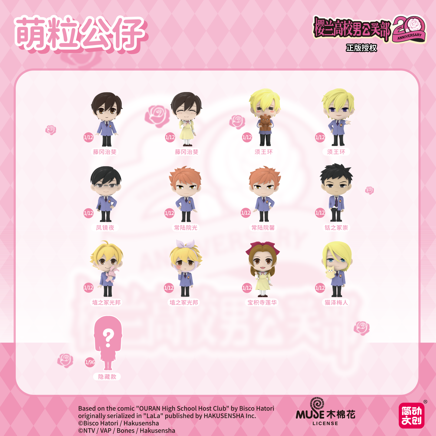 Ouran High School Host Club 20th Anniversary Chibi Figure Blind Box