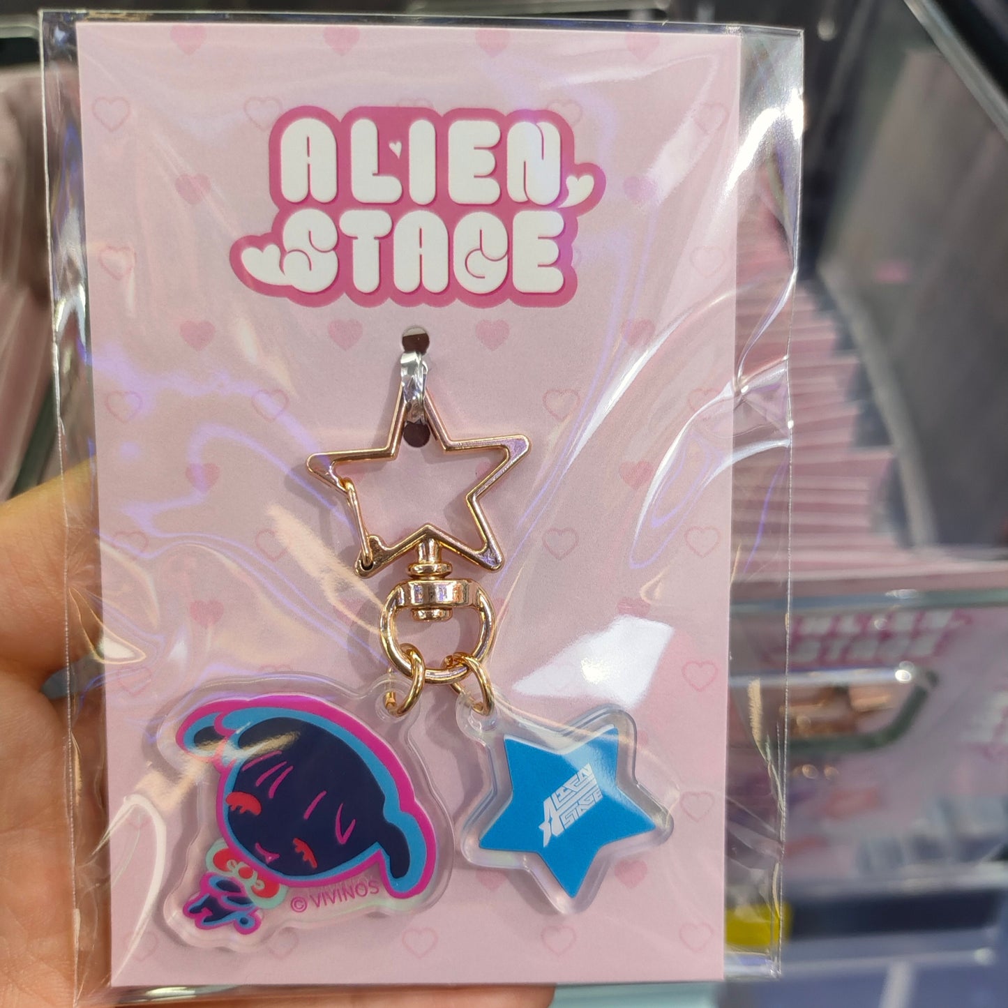 ALIEN STAGE Chibi Character Star Acrylic Keychain