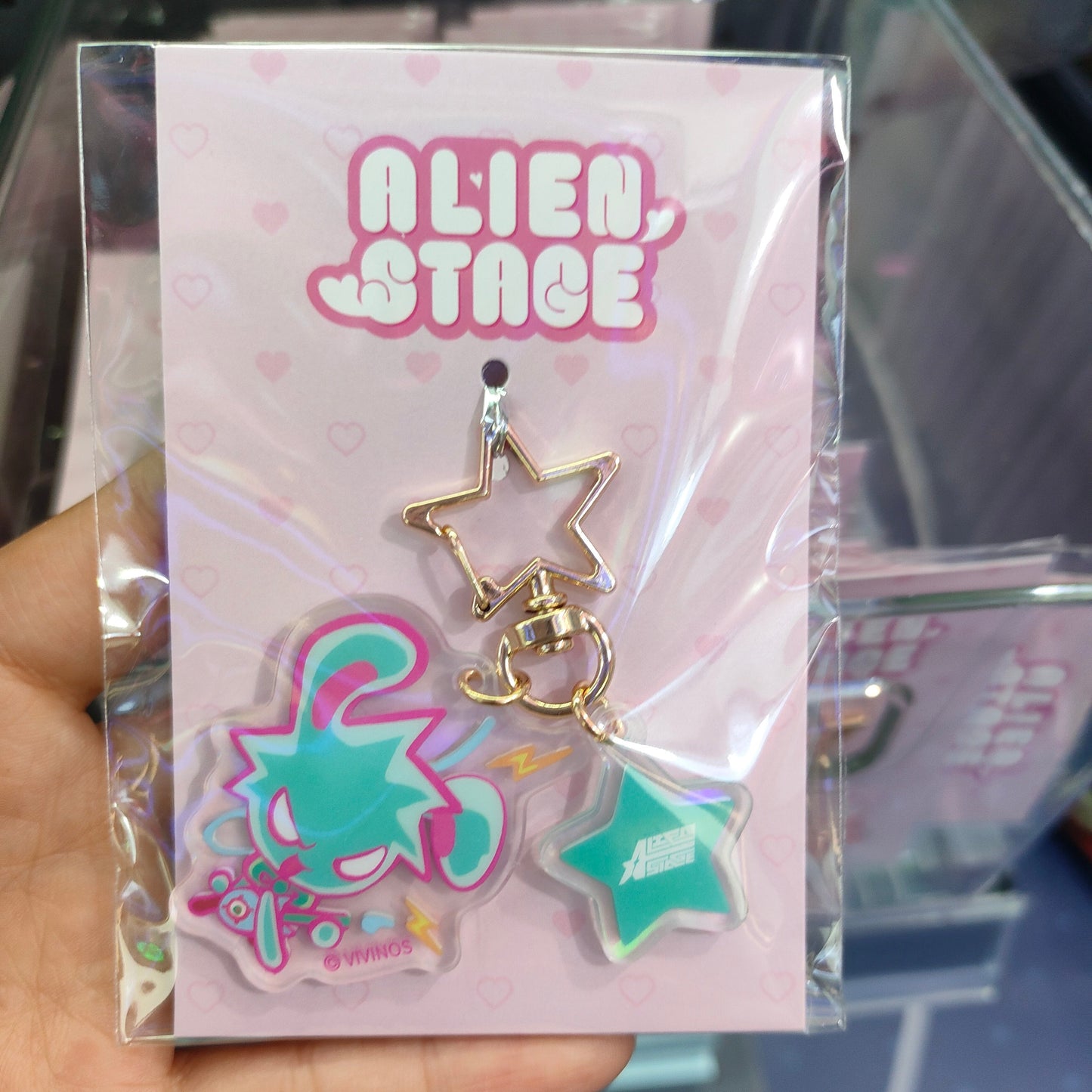 ALIEN STAGE Chibi Character Star Acrylic Keychain