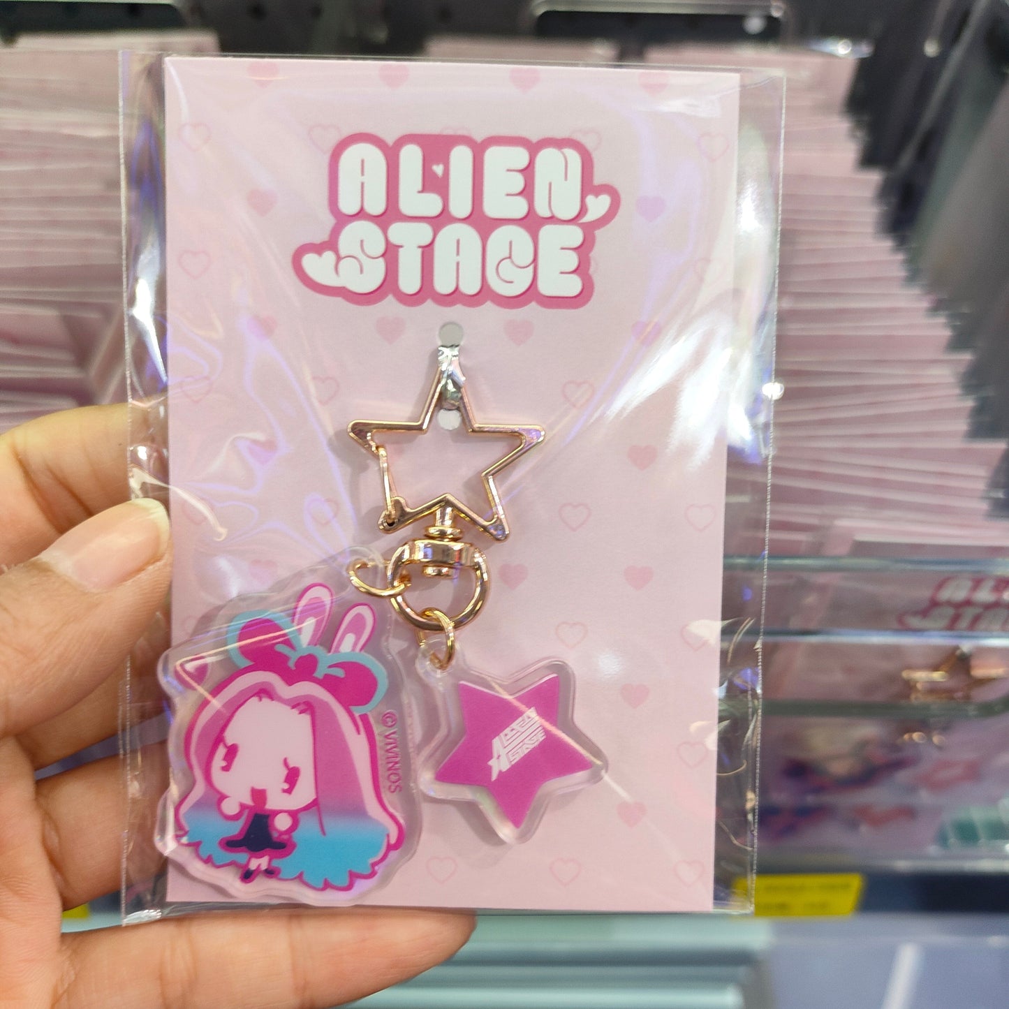 ALIEN STAGE Chibi Character Star Acrylic Keychain