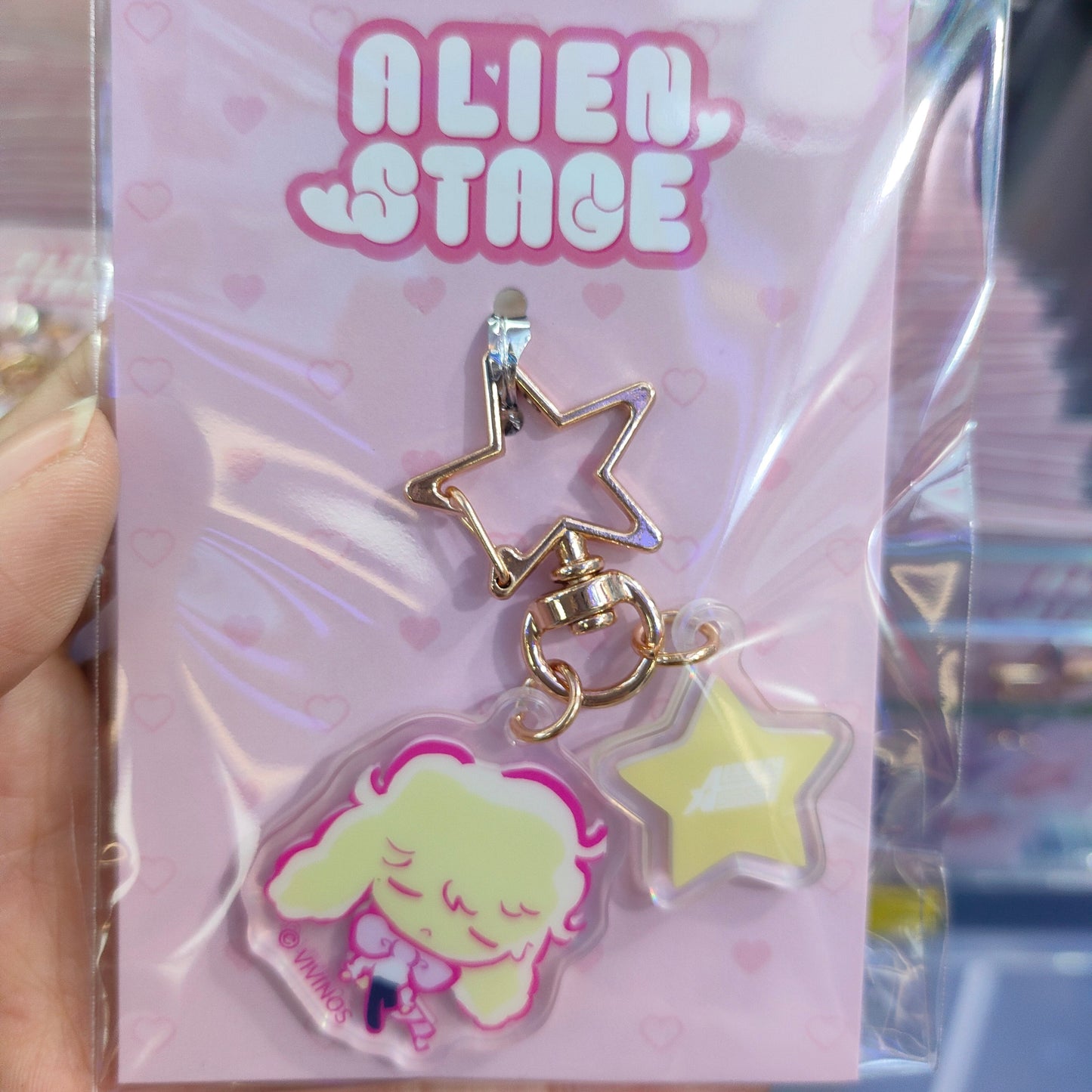 ALIEN STAGE Chibi Character Star Acrylic Keychain