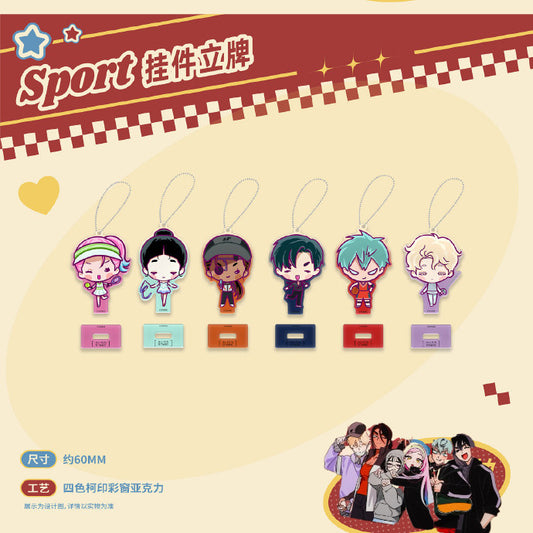 ALIEN STAGE Passion Love Series Sport Keychain Stand Blind Box