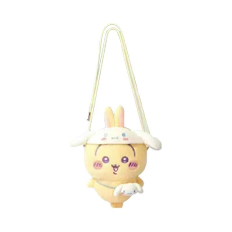 MINISO Chiikawa × Sanrio Characters Plush Crossbody Bag