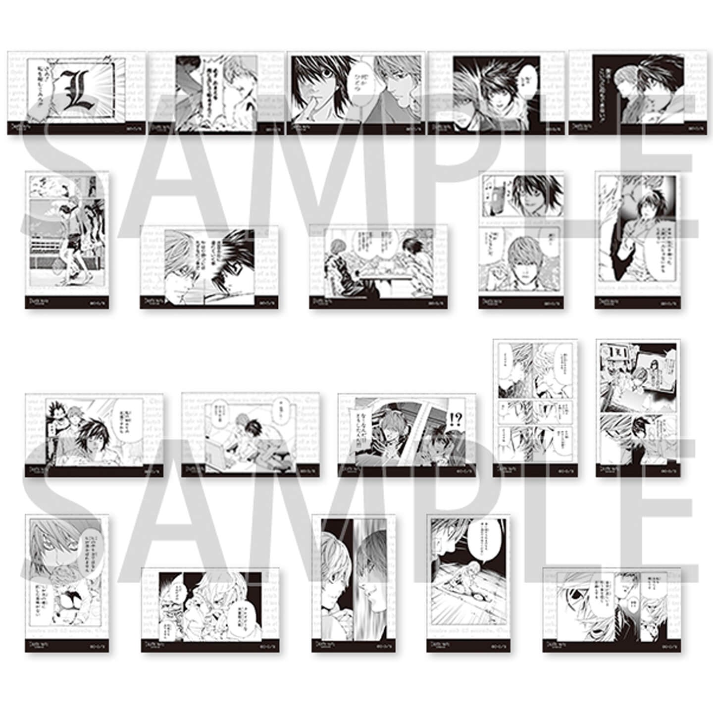 DEATH NOTE Exhibition Light vs. L & Near Trading Clear Card Collection