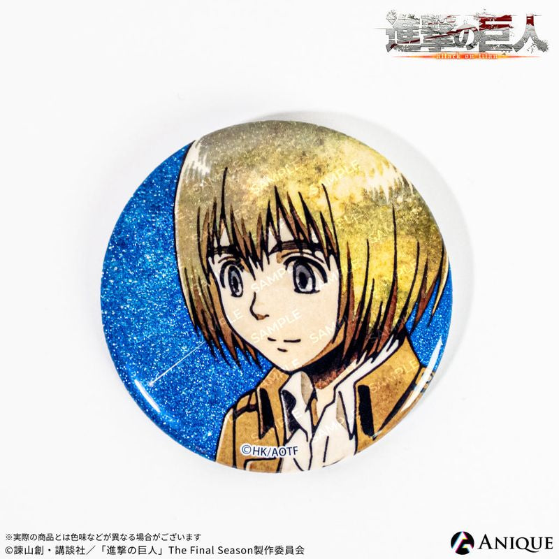 Attack on Titan Exhibition Limited Starry Sky Glitter Can Badge Box Set – Anique