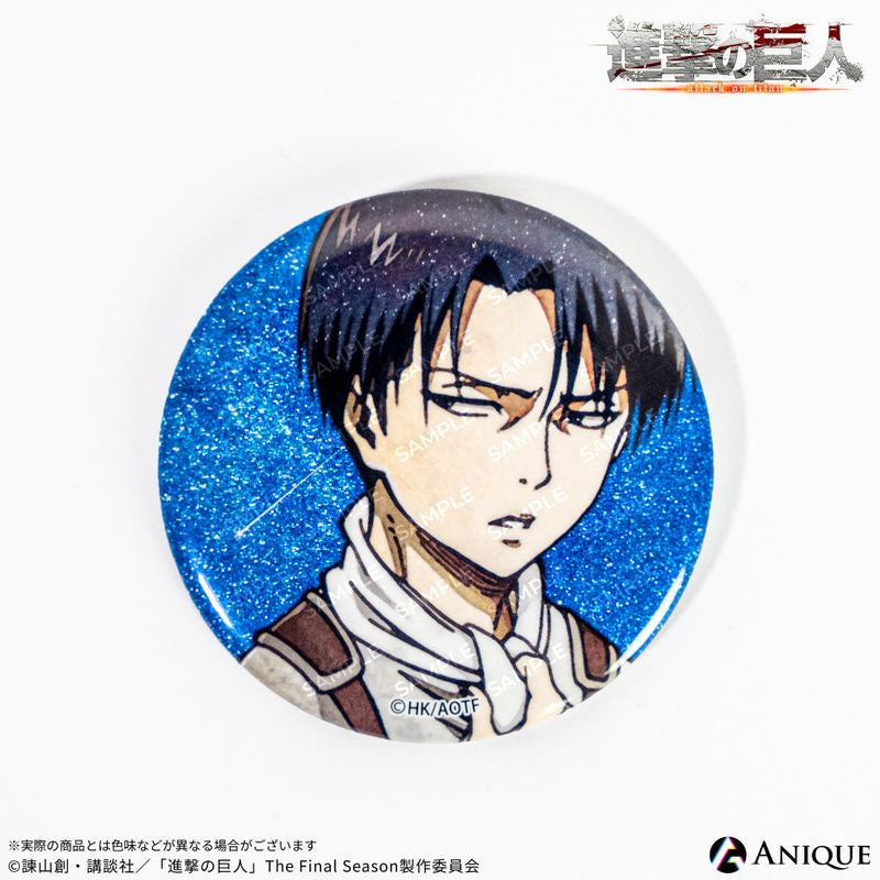 Attack on Titan Exhibition Limited Starry Sky Glitter Can Badge Box Set – Anique