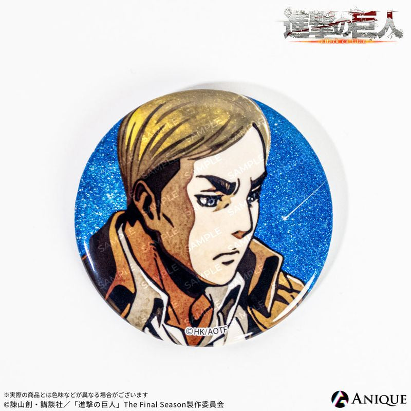 Attack on Titan Exhibition Limited Starry Sky Glitter Can Badge Box Set – Anique