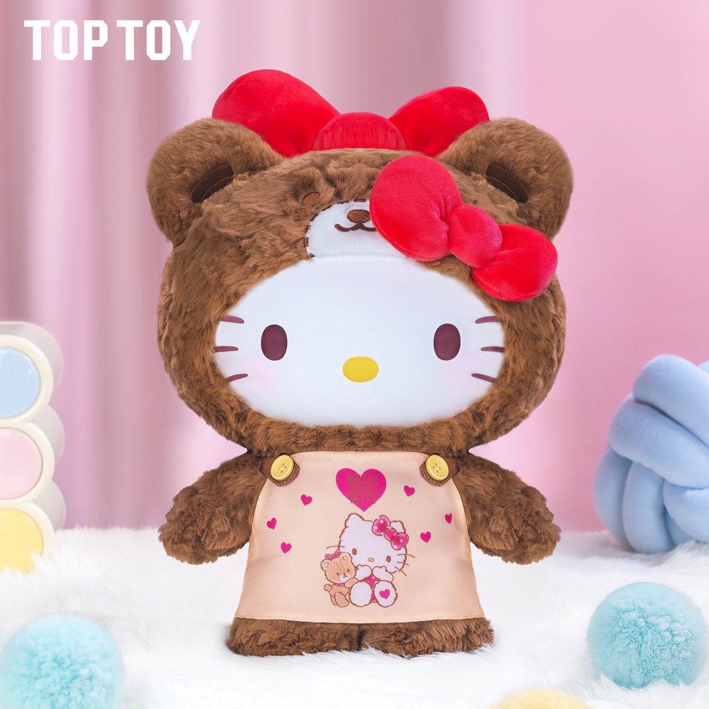 Hello Kitty Peach & Caramel Pajamas Series 400% Plush Gift Figure 15inch