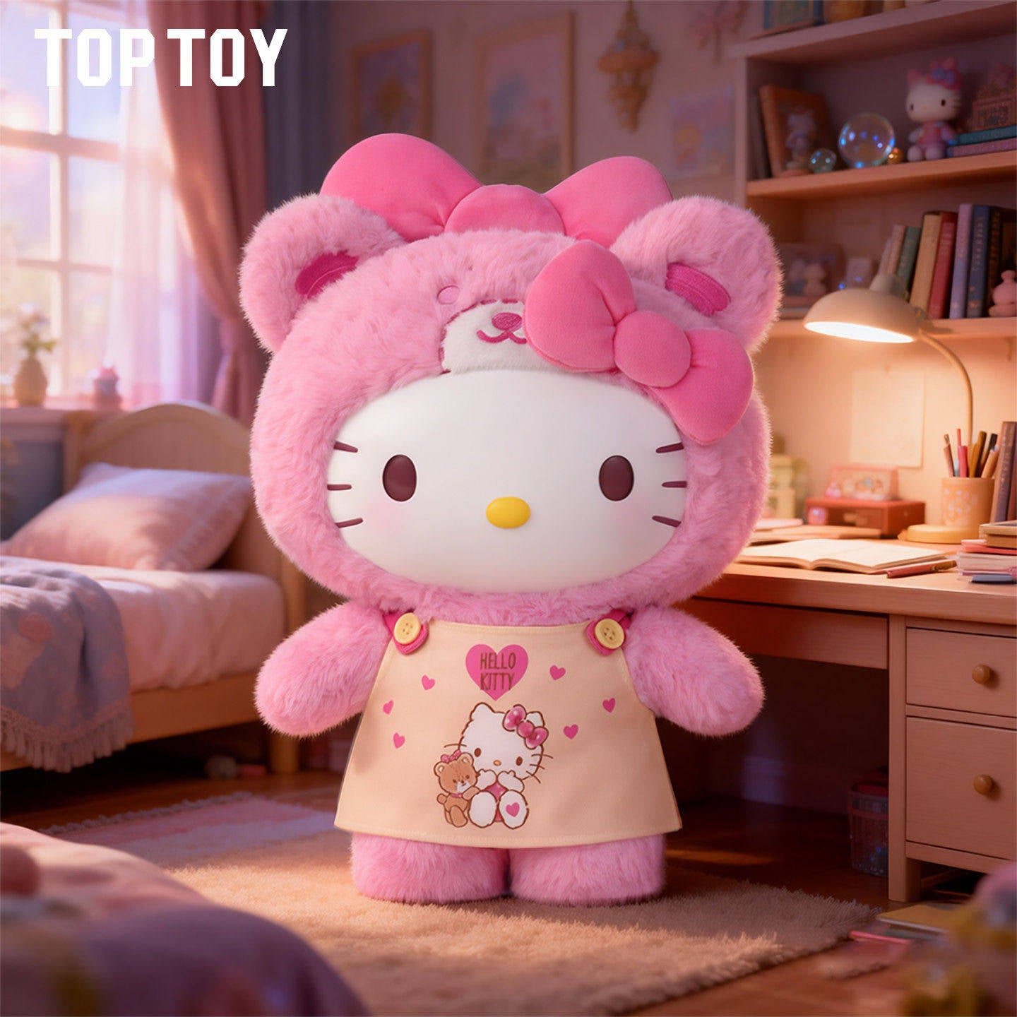Hello Kitty Peach & Caramel Pajamas Series 400% Plush Gift Figure 15inch
