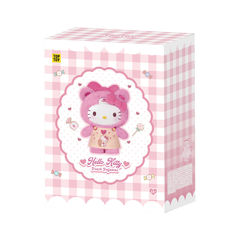Hello Kitty Peach & Caramel Pajamas Series 400% Plush Gift Figure 15inch