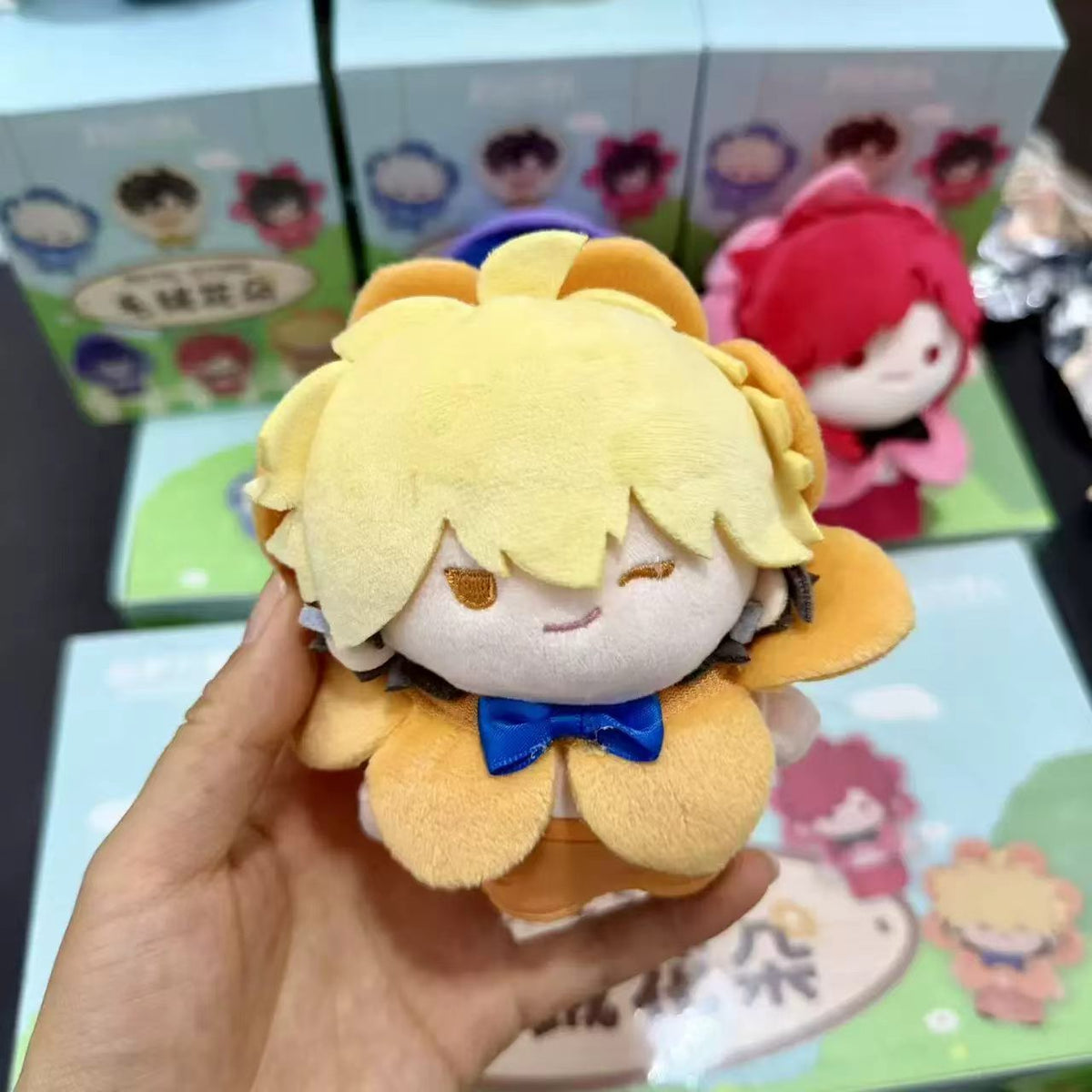 LINK CLICK PETAL STORE Flower Plush Charm Blind Box