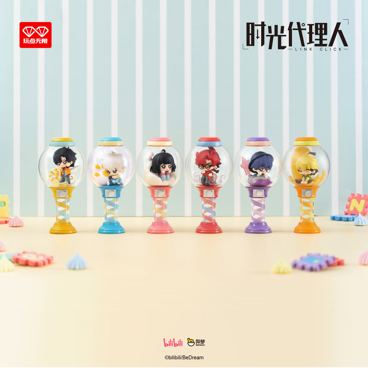ALL FOR PLAY. LINK CLICK Colorful Candy Series Candy Stick Figure Blind Box