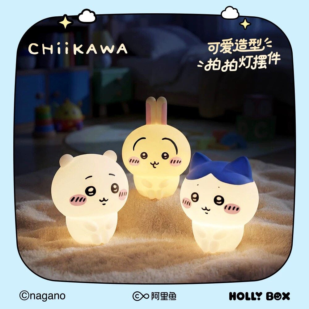 HOLLY BOX Chiikawa Rechargeable Silicone Tap Night Light