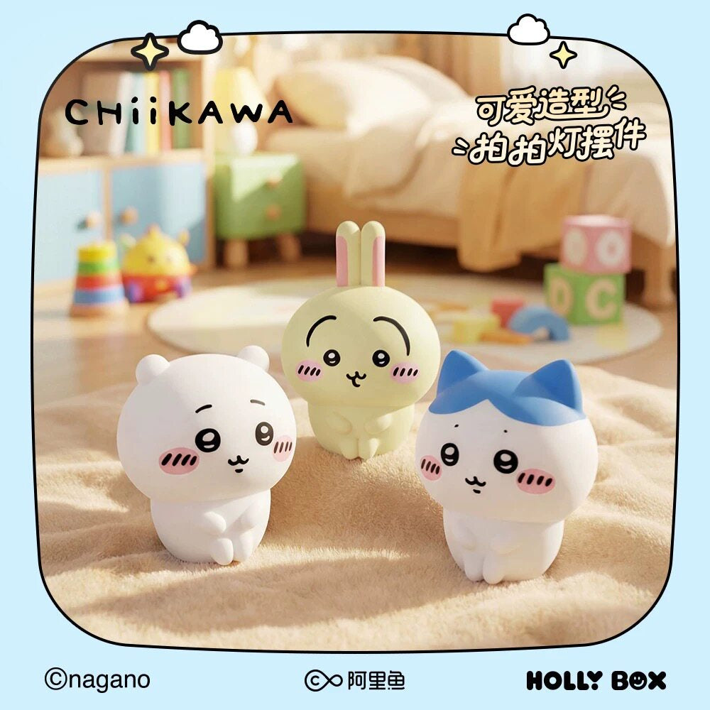 HOLLY BOX Chiikawa Rechargeable Silicone Tap Night Light