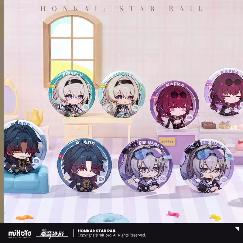 Honkai: Star Rail Owlbert's Reception Room Tinplate Badge Set