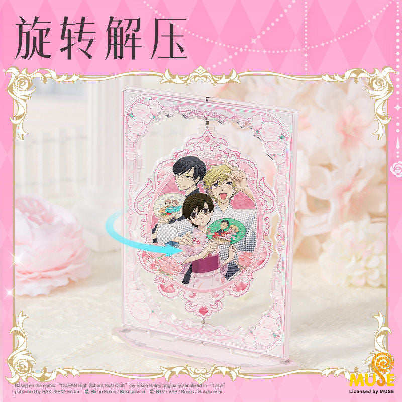 Ouran High School Host Club Floral Window Rotating Acrylic Stand
