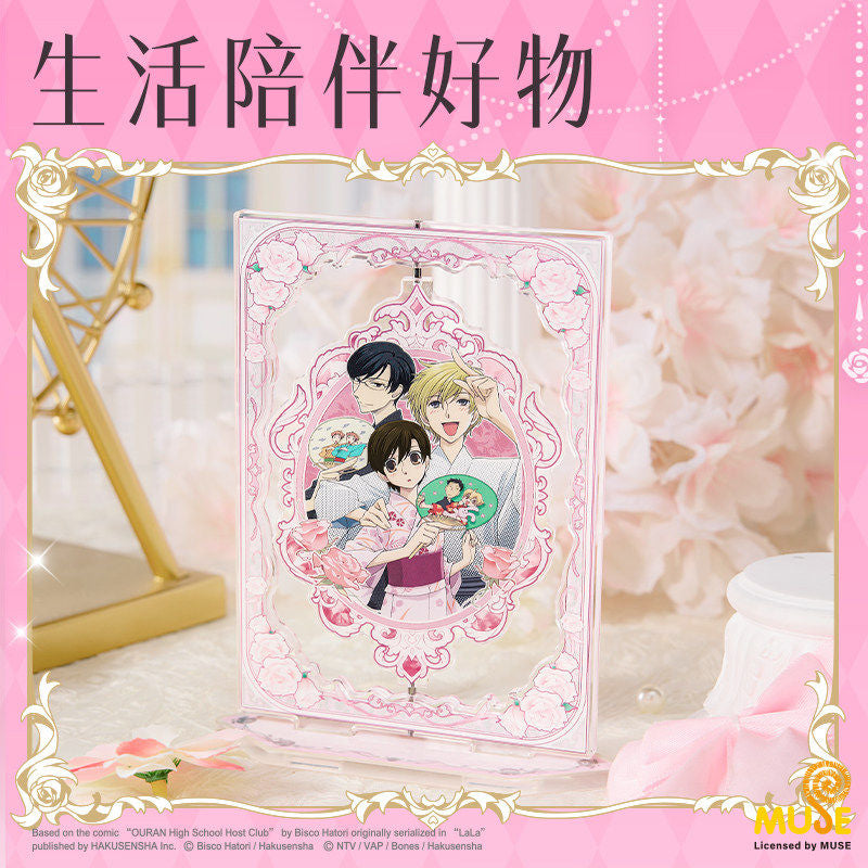 Ouran High School Host Club Floral Window Rotating Acrylic Stand