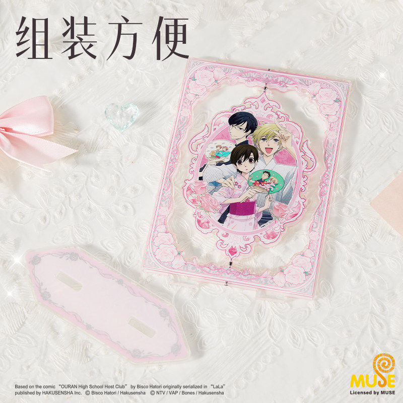 Ouran High School Host Club Floral Window Rotating Acrylic Stand