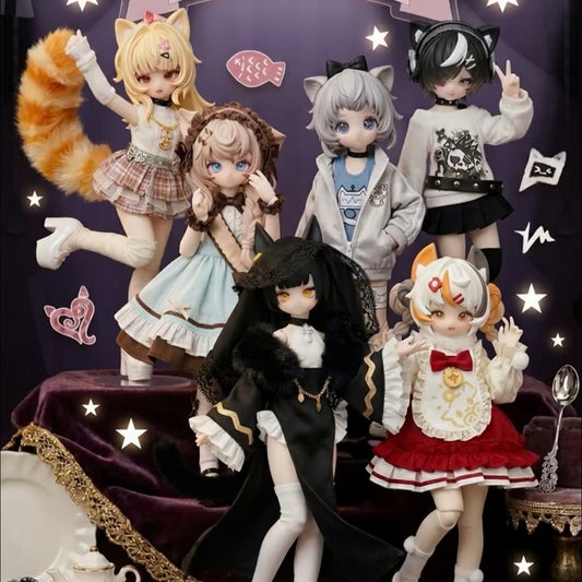 MEOW 3 Cat-Themed 1/8 BJD Doll Blind Box
